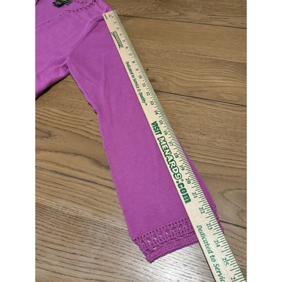 Eddie Bauer Crochet Neck & Sleeve Long Sleeve Women’s Size Medium Cabincore - Picture 12 of 15